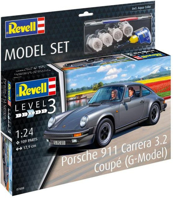 Revell Porsche 911 Carrera 3.2 Coupé (G-Model), Automodell Bausatz, 1:24 - Bild 2
