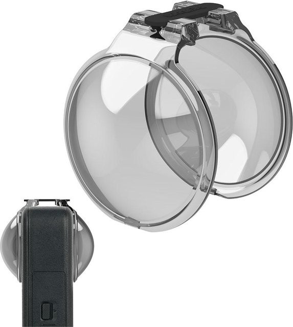 DJI OSMO 360 Objektivabdeckung aus transparentem Kunststoff-Silikon, kratzfest und ultraleicht - Bild 1