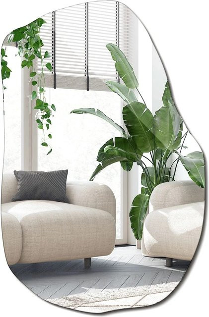Wallfluent Amorpher Boho Wandspiegel in organischer Form, B: 58,5 cm, H: 90 cm - Bild 1
