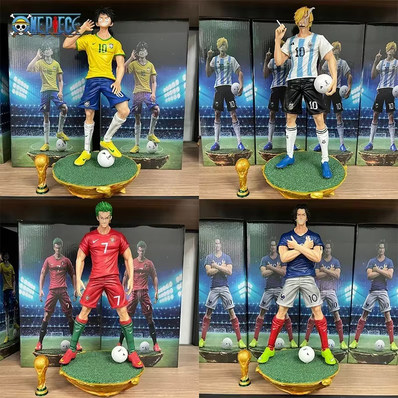 ONE PIECE Actionfigur, Luffy Sanji Roronoa Zoro Portgas D. Ace, 32 cm - Bild 1