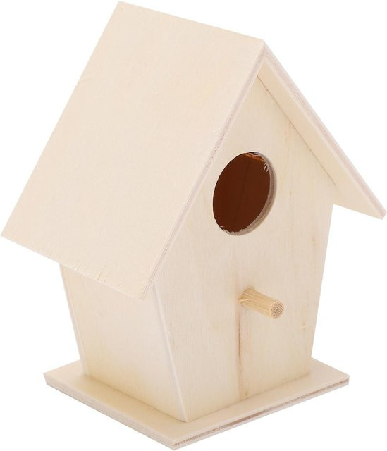 Hängendes DIY Vogelhaus aus Holz von mfySpace in Braun - Bild 1