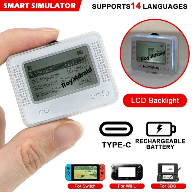 HeroAngel AMB Pixl Emulator Simulator mit NFC und Bluetooth für Nintendo Switch, WiiU und 3DS - Bild 1