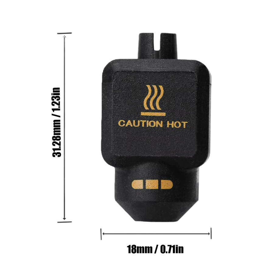 Aibecy Hotend Kit Ersatz für Bambu P2S 3D-Drucker mit 0,2 mm abnehmbarer Düse aus gehärtetem Stahl in Schwarz - Bild 3
