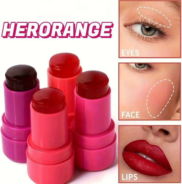 Herorange Milch-Gelee Aquarell-Rouge-Stift, Gel, Glänzend - Bild 1
