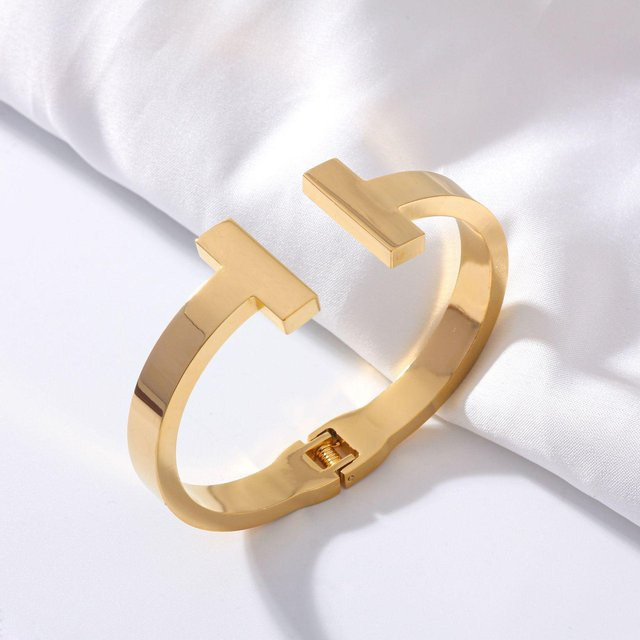 H Fashion Armband, Edelstahl, Gold, Damen - Bild 1
