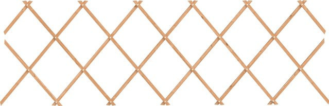 Outsunny Ausziehbares Garten-Rankgitter aus Holz in Hellbraun, Stütze für Kletterpflanzen, Rosen und Weinreben, Höhe: 180 cm, Breite: 60 cm - Bild 1