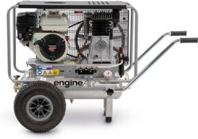 Aerotec Benzinkompressor 590-11+11 mit HONDA Motor in Silber - Bild 1
