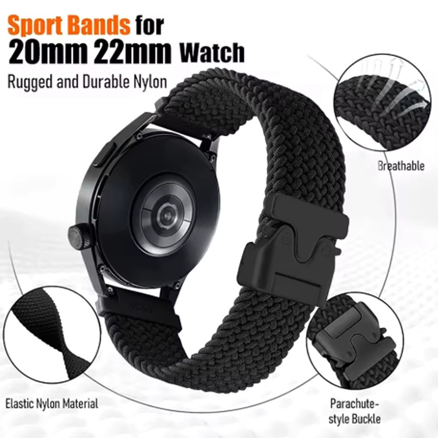 Xiaomi Uhrenarmband Nylon, Schwarz - Bild 2