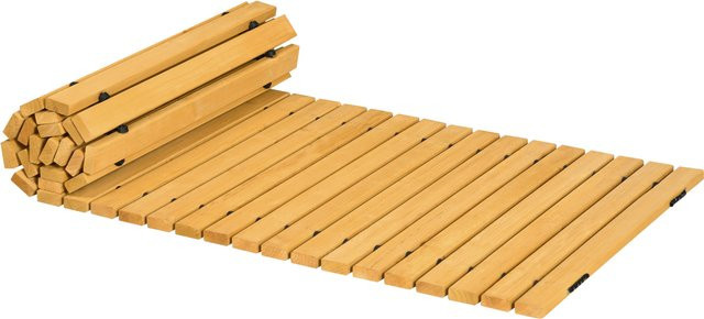 Outsunny Rollweg Gartenweg aus Tannenholz, wetterfester Holzweg für Garten, Terrasse und Strand, B/T: 185 x 60 cm - Bild 1