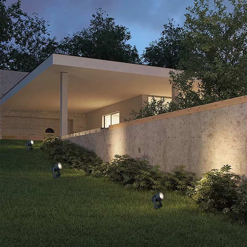 KAISANXINYI LED COB Rasenlampe für den Garten, IP65 Wasserdicht, Außenbeleuchtung in Kaltweiß 6000K, Aluminium Gehäuse - Bild 4
