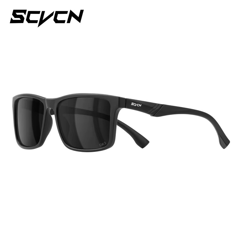 SCVCN Sonnenbrille, Vollrand, Schwarz, Kunststoff, polarisiert - Bild 3