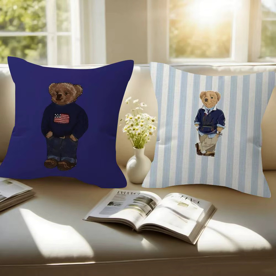 Beast Kingdom Flauschiger Bären-Polo Kissenbezug als dekorative Kissenhülle für dein Sofa - Bild 4