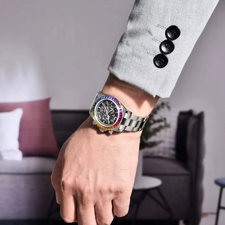 PAGANI DESIGN Chronograph, Automatik, Edelstahl, Bunt, Herren - Bild 3