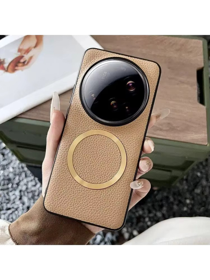 Luxuriöse Business-Schutzhülle aus PU-Leder für Xiaomi 15, 14 Ultra, 14 und 14T Pro mit MagSafe Kompatibilität, Farbe: Blau - Bild 3