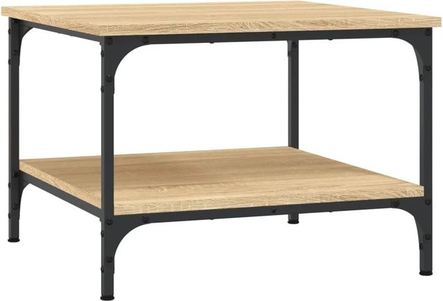 vidaXL Couchtisch aus Holzwerkstoff in Eiche, quadratisch, B/T/H: 55 x 55 x 40 cm - Bild 1