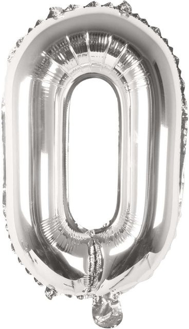 Rico Design Folienballon Buchstabe in Silber, Höhe: 36 cm - Bild 1