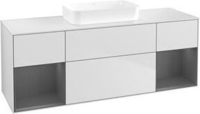 V&B Waschtischunterschrank Finion in Weiß lackiert, B/T/H: 160 x 50,1 x 50,1 cm - Bild 1
