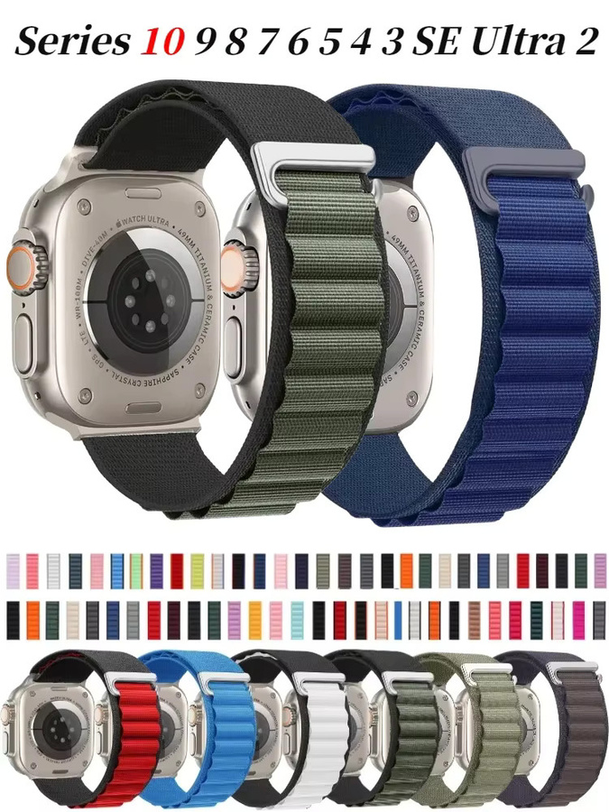 Uhrenarmband Nylon, Schwarz, Unisex - Bild 6