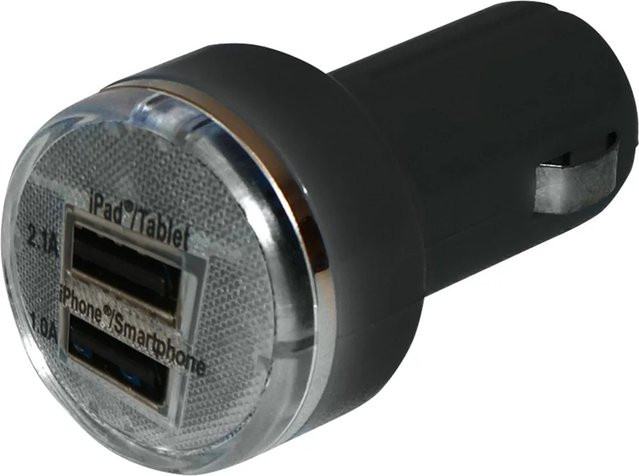 Eufab Dual USB Ladeadapter in Schwarz - Bild 1
