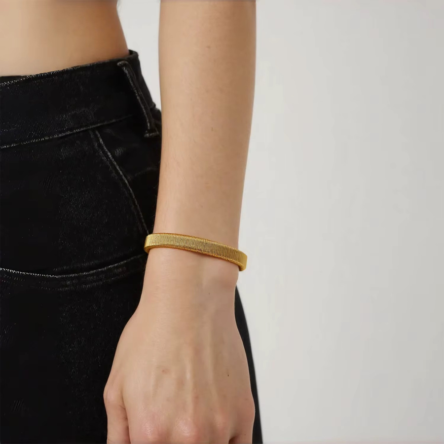 UHBINYCA Armband, 18 Karat vergoldeter Edelstahl, Damen - Bild 2
