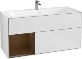 V&B Waschtischunterschrank Finion in Weiß lackiert, Breite: 119,6 cm, Tiefe: 49,8 cm - Bild 1
