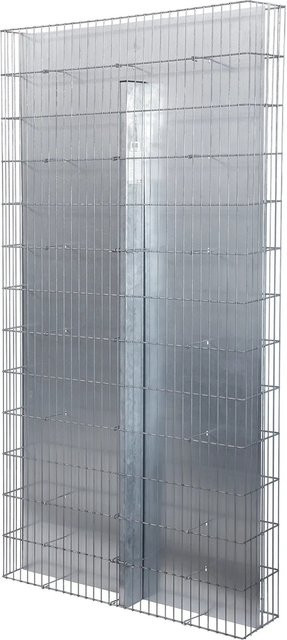 Bellissa Lärmschutz-Gabione blickdicht silber B/T/H: 102,5 x 23,5 x 195 cm - Bild 1