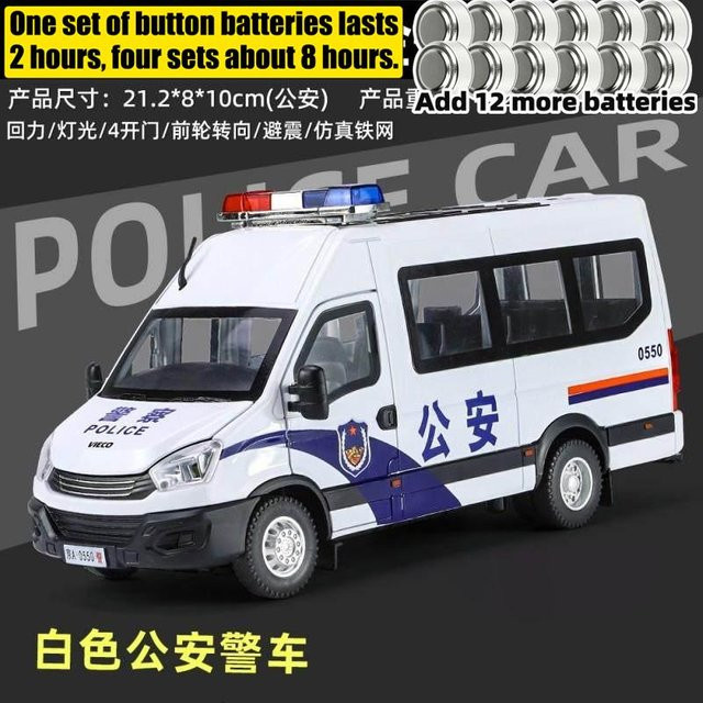 Lveco Swat Anti-Aufruhr-Polizeifahrzeug, Modellauto, 1:24, Metall, ab 14 Jahren - Bild 1