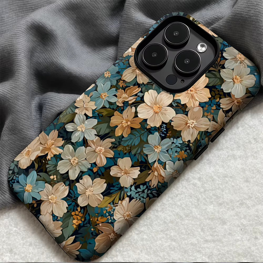 Potdemiel Handyhülle Midnight Bloom Garden für iPhone 17 16 15 14 13 Pro Max Plus mit doppelschichtiger Rückseite, Multicolour - Bild 5