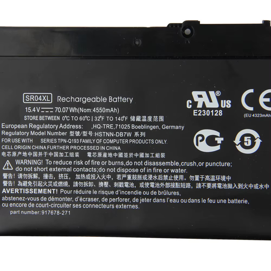 HP Omen 15 Ersatzakku SR04XL SR03XL in Schwarz - Bild 5
