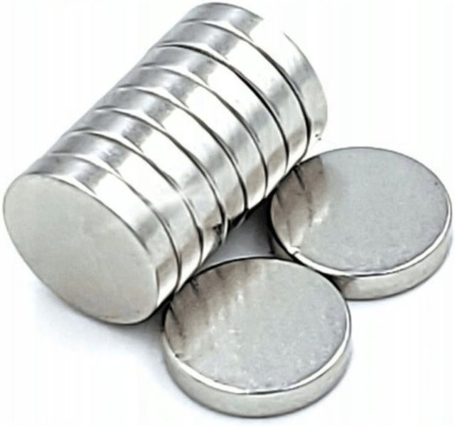10 Stück Falon-Tech Neodym-Ringmagnete zylindrisch in Silber, Durchmesser: 2 mm, Höhe: 14 mm - Bild 1