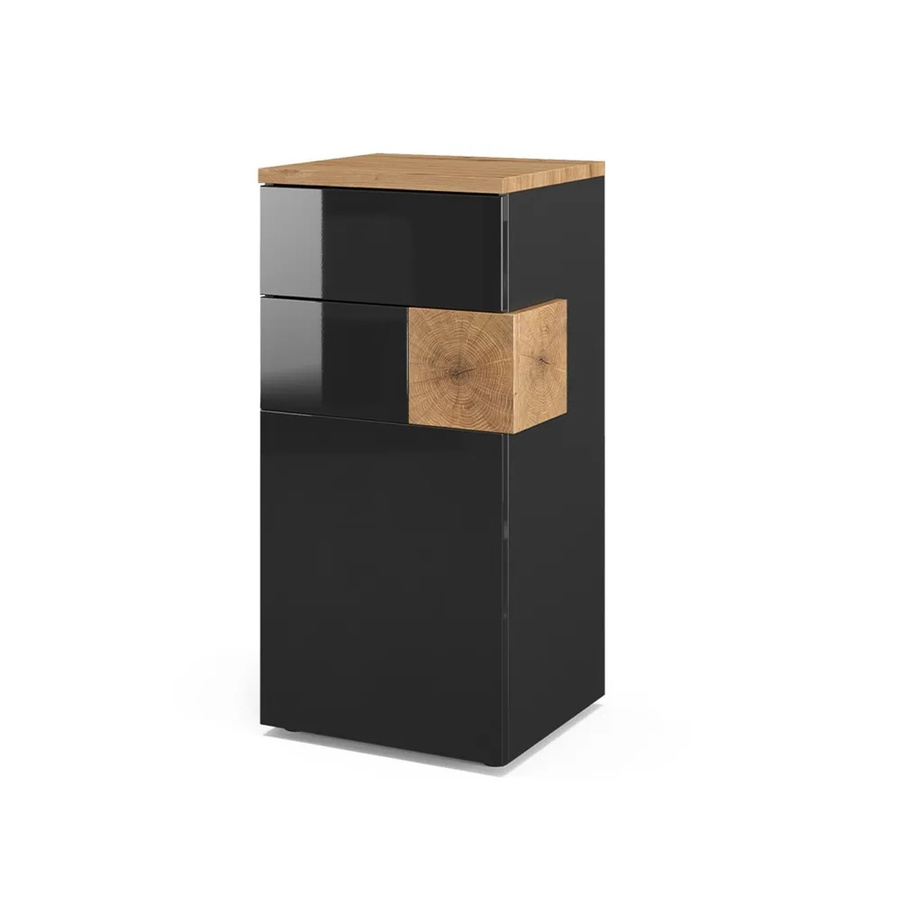 Vicco Midischrank Eden Badschrank in Anthrazit mit Tür und Schublade B/H: 40 x 84 cm - Bild 3