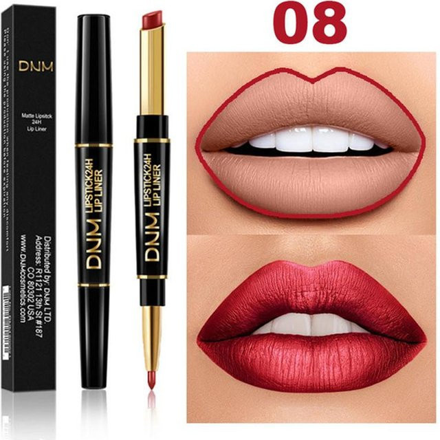 DNM Lippenstift und Lipliner, 08, matt, Unisex - Bild 1