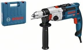 Bosch Professional Schlagbohrmaschine GSB 21-2 RCT in Blau/Schwarz mit 1300 W, 2 Geschwindigkeiten, 13 mm Bohrfutterschlüssel und 43 N·m Drehmoment - Bild 2
