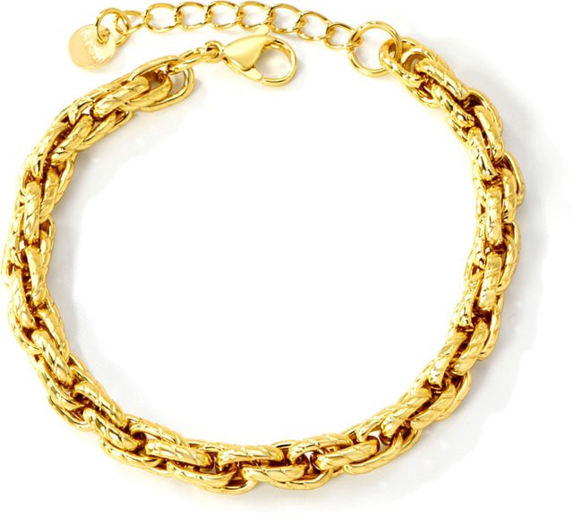 LUXUSTEEL Armband, Edelstahl, Gold, Unisex - Bild 1