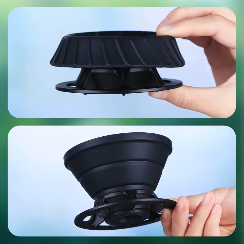 Havmore faltbarer Kaffeefilter aus Silikon in Schwarz, runder Kaffeetropfer und Tassenfilter für deine Küche - Bild 4
