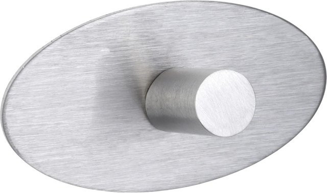 Wenko Wandhaken Strip-it Piceno Edelstahl matt Silber 2er-Set - Bild 1
