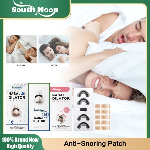 South Moon Anti-Schnarch-Nasenklammer, Nasenatmungs-Dilatatoren, Unisex - Bild 1
