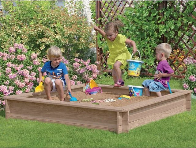 T & J Sandkasten Conni B/T/H: 150 x 150 x 25 cm - Bild 1