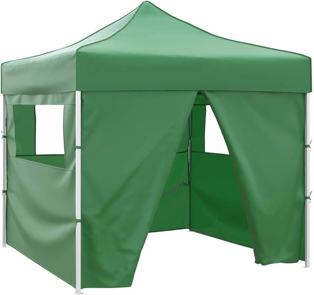 vidaXL Party-Zelt Grün aus Oxford-Stoff und PVC, B/T/H: 291 x 291 x 315 cm - Bild 1