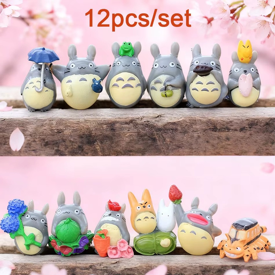Bandai Studio Ghibli Totoro-Figuren, Mini-Statuen, 12-teiliges Set - Bild 2