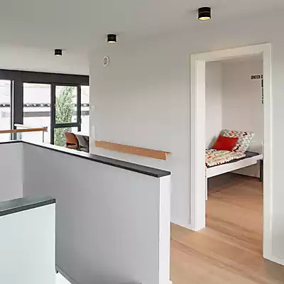 Oligo Tudor LED Deckenleuchte in Grau Matt mit Zylinderform - Bild 1