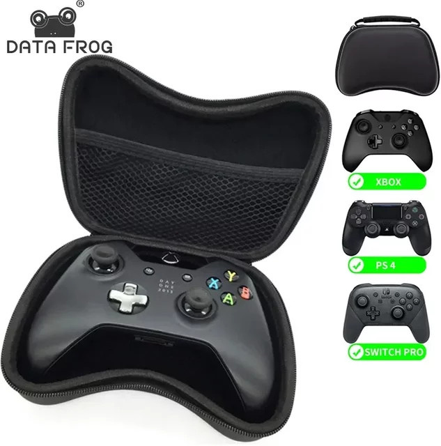 DATA FROG Schutzhülle für Xbox One Series X Controller, stoßfeste und wasserabweisende Reise-Aufbewahrungstasche in Schwarz - Bild 1