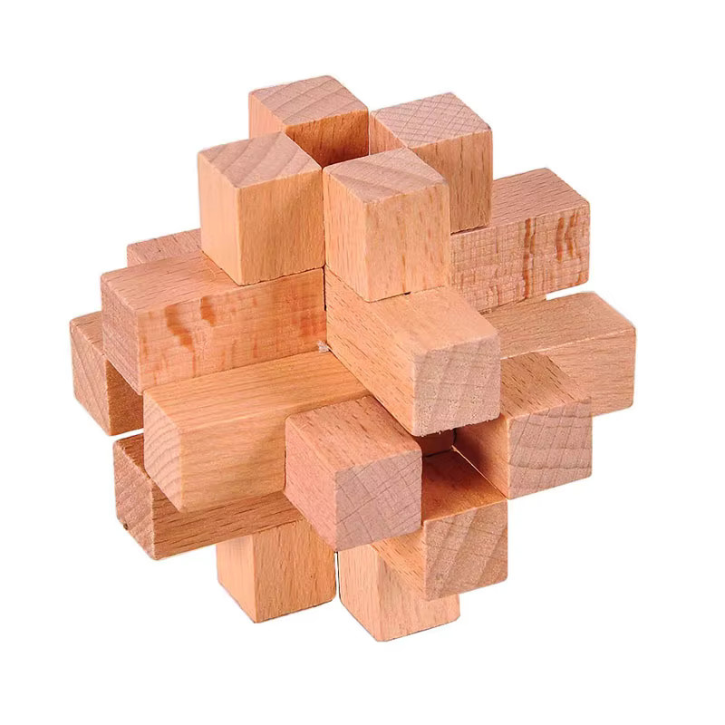 Luban Zwölf-Säulen-Holzpuzzle, Holzpuzzle - Bild 3