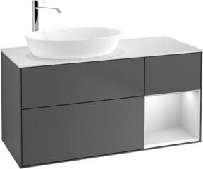 V&B Waschtischunterschrank Finion in Anthrazit lackiert, Breite: 120 cm, Tiefe: 50,1 cm, Höhe: 50,1 cm - Bild 1