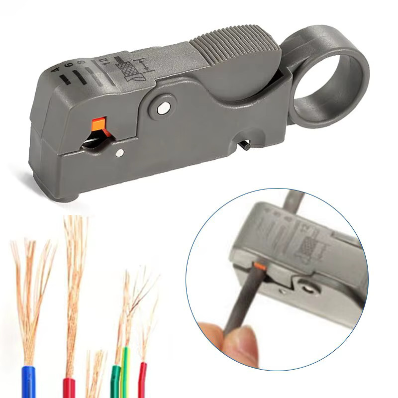 Mr Drill Koaxialkabel-Crimpzange mit Abisolierfunktion für Videokabel und Elektriker-Arbeiten - Bild 3