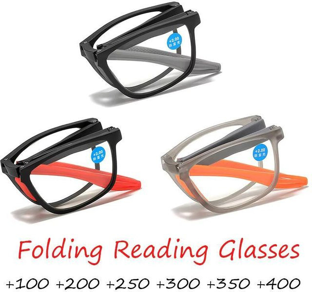ZUXUB Lesebrille, Vollrand, rechteckig, Kunststoff, schwarz - Bild 1