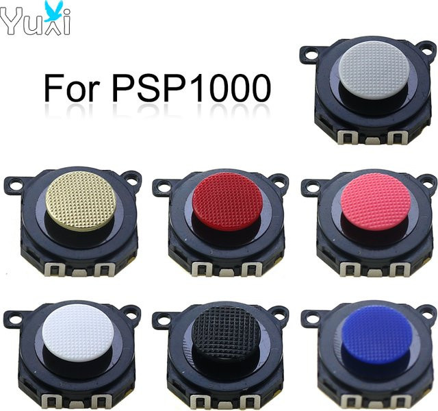 YuXi 3D Analog Joystick Ersatz Thumb-Stick Kappe für PSP 1000 Konsole in Schwarz - Bild 1
