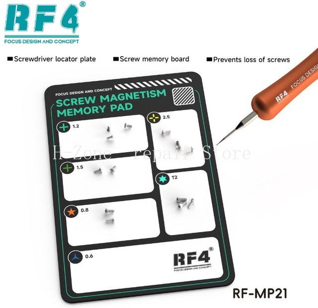 RF4 RF-MP21 Magnetische Reparaturmatte zur Schraubenaufbewahrung für Handy, Computer und Tablet - Bild 1