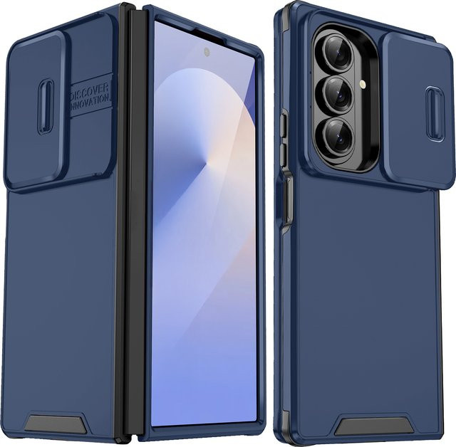 Samsung Galaxy Z Fold 7 Schutzhülle mit Kamera-Abdeckung und Rutschschutz - Bild 1