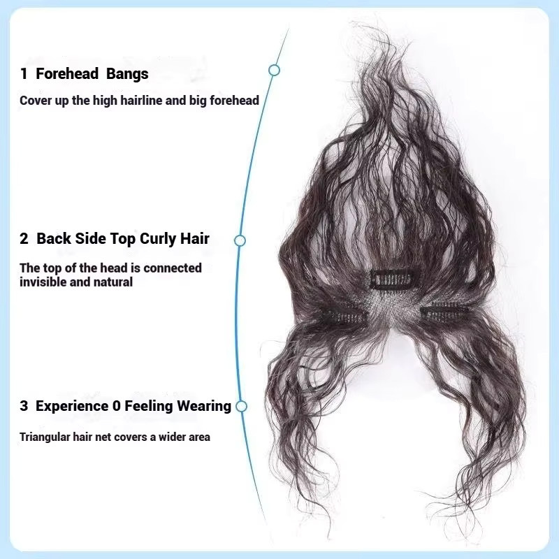 Anemone Echthaar Pony-Extensions Lockig, Damen - Bild 3